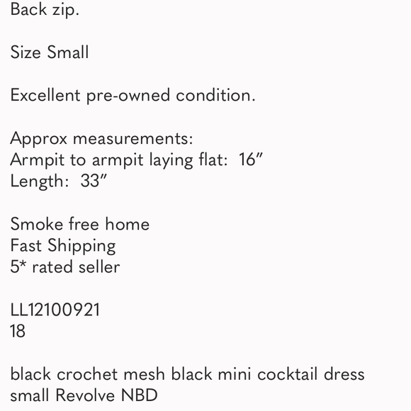 NBD Revolve Brielle Black Crochet Mesh Mini Dress - Picture 7 of 7